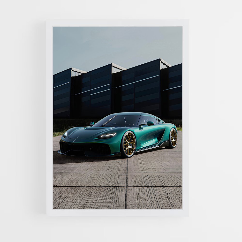Poster Gemera Votre – affiche Koenigsegg (vue 3)