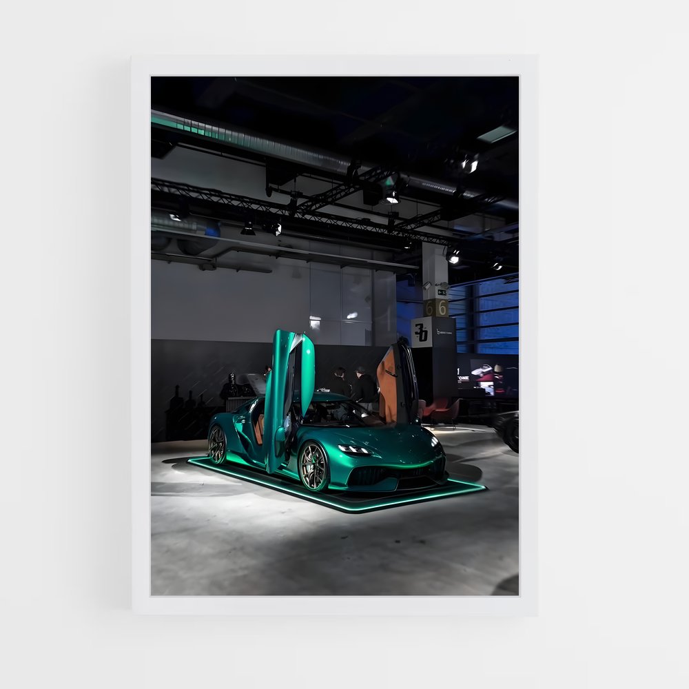 Poster Garage Verde – affiche Koenigsegg (vue 3)