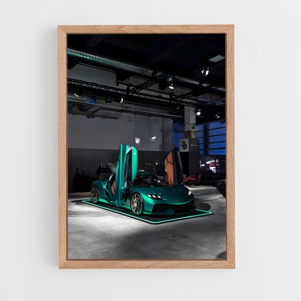 Poster Garage Verde – affiche Koenigsegg (vue 4)