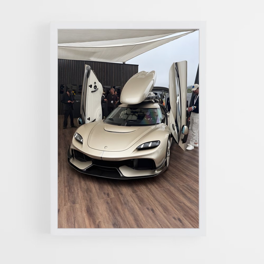 Poster Évasion de automobile – affiche Koenigsegg (vue 3)