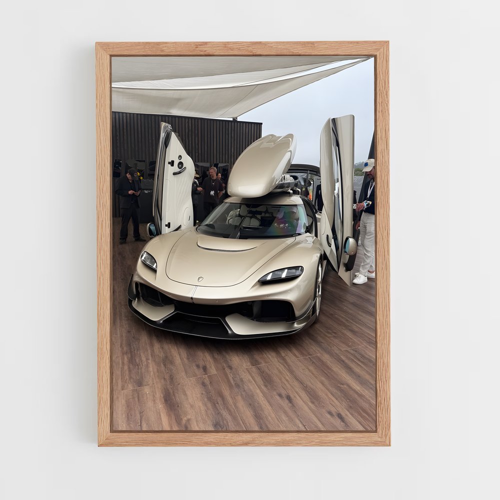 Poster Évasion de automobile – affiche Koenigsegg (vue 4)