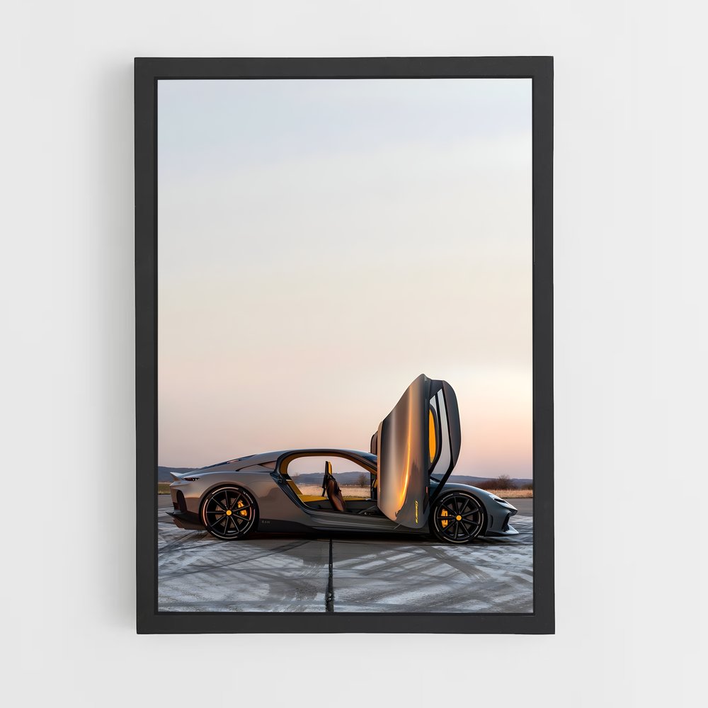 Poster Course Vers l'Aube – affiche Koenigsegg (vue 2)