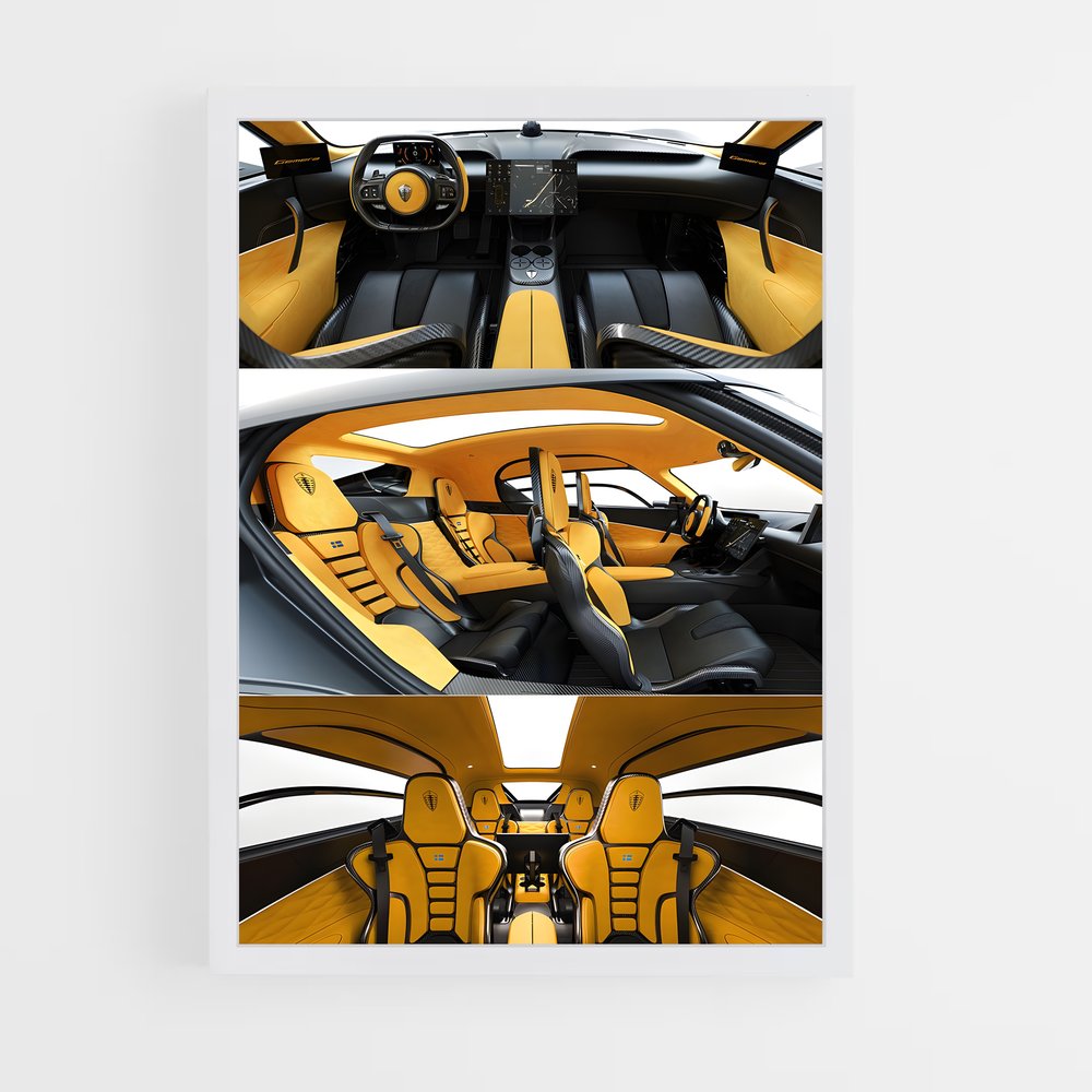 Poster Vision Futuriste – affiche Koenigsegg (vue 3)