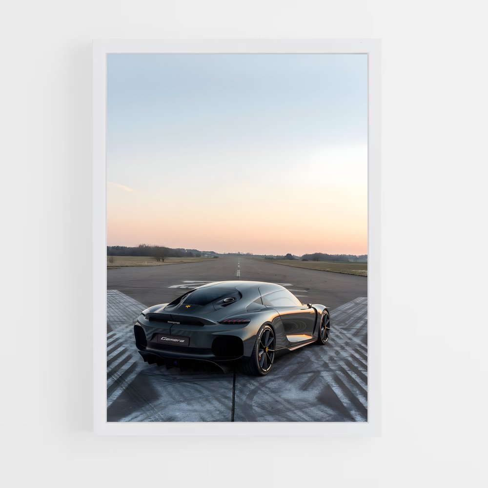 Poster Vitesse de élégance pellicule – affiche Koenigsegg (vue 3)