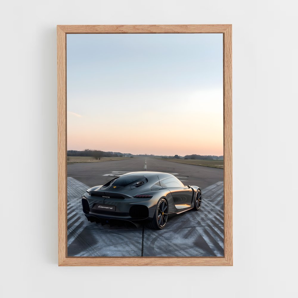 Poster Vitesse de élégance pellicule – affiche Koenigsegg (vue 4)
