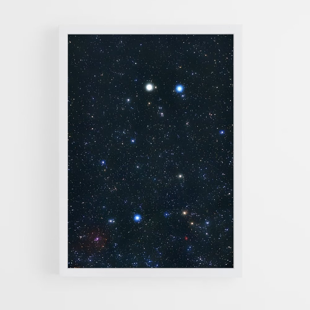 Poster Gémeaux Éblouissant – affiche Constellations (vue 3)