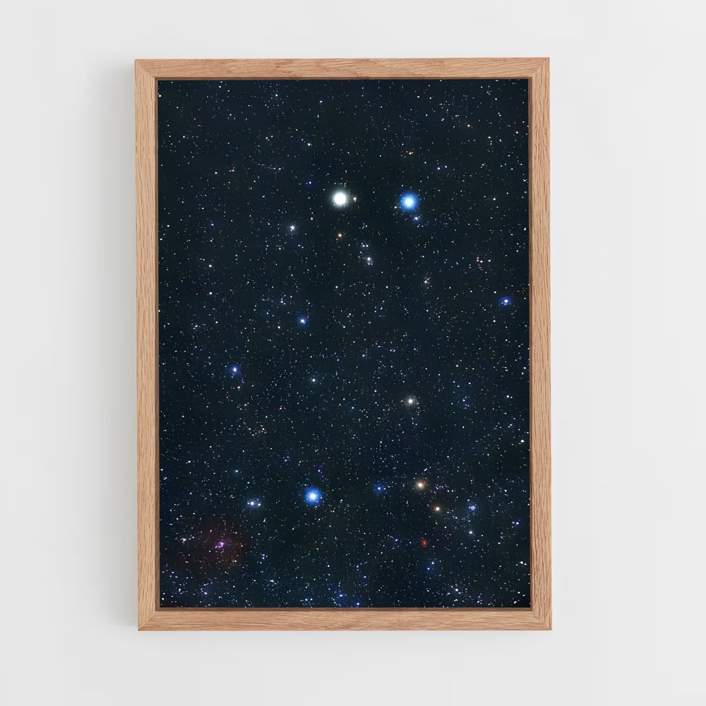 Poster Gémeaux Éblouissant – affiche Constellations (vue 4)