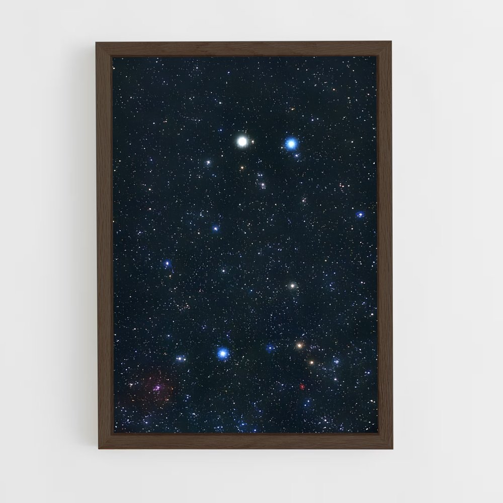 Poster Gémeaux Éblouissant – affiche Constellations (vue 5)