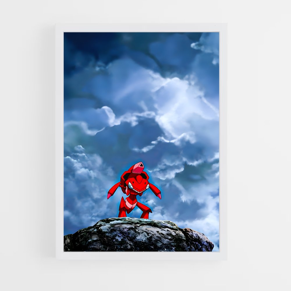 Poster Red Rock Hero – affiche Pokemon (vue 3)