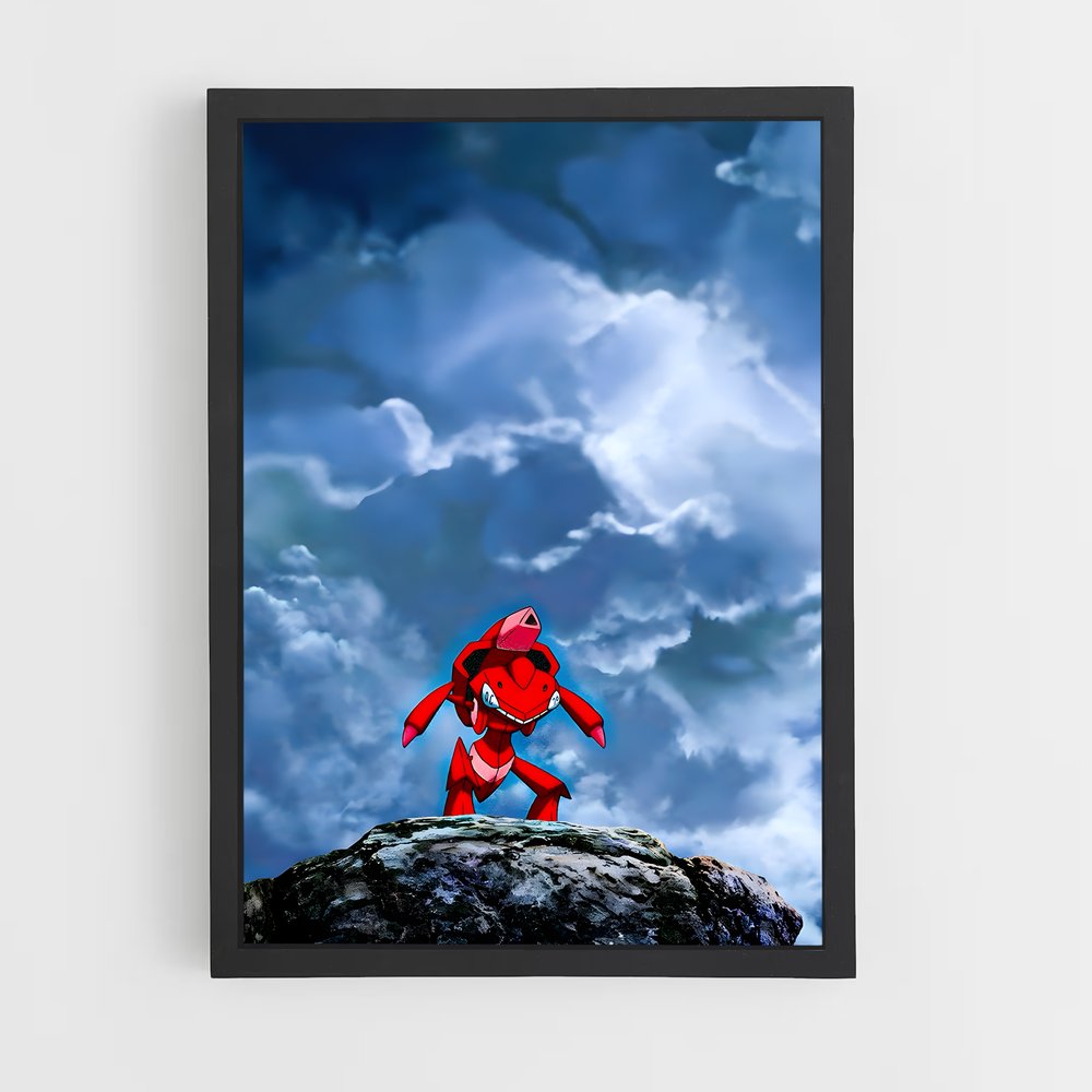 Poster Red Rock Hero – affiche Pokemon (vue 2)