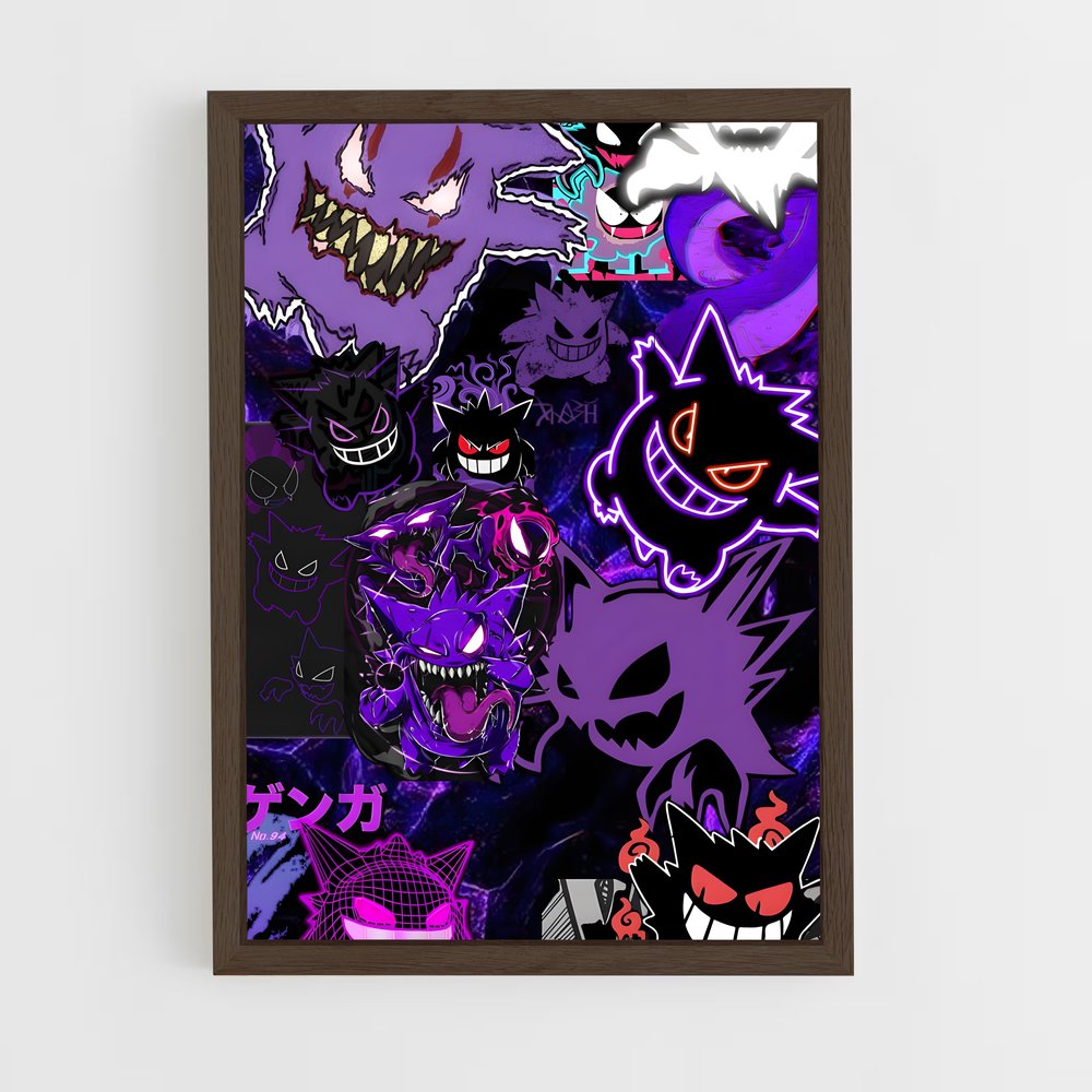 Poster Gengar dans l'Ombre – affiche Pokemon (vue 5)