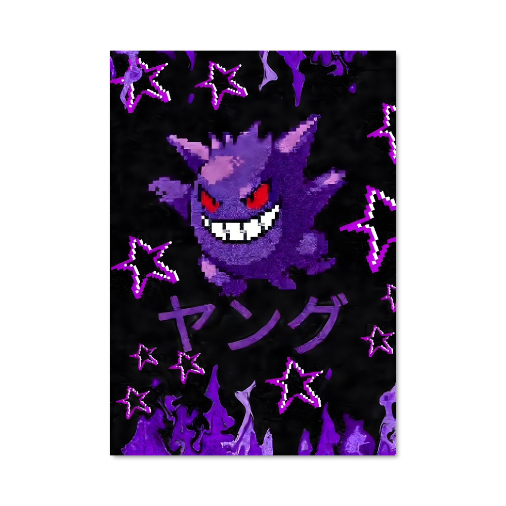 Poster Ombres de Gengar – affiche Pokemon