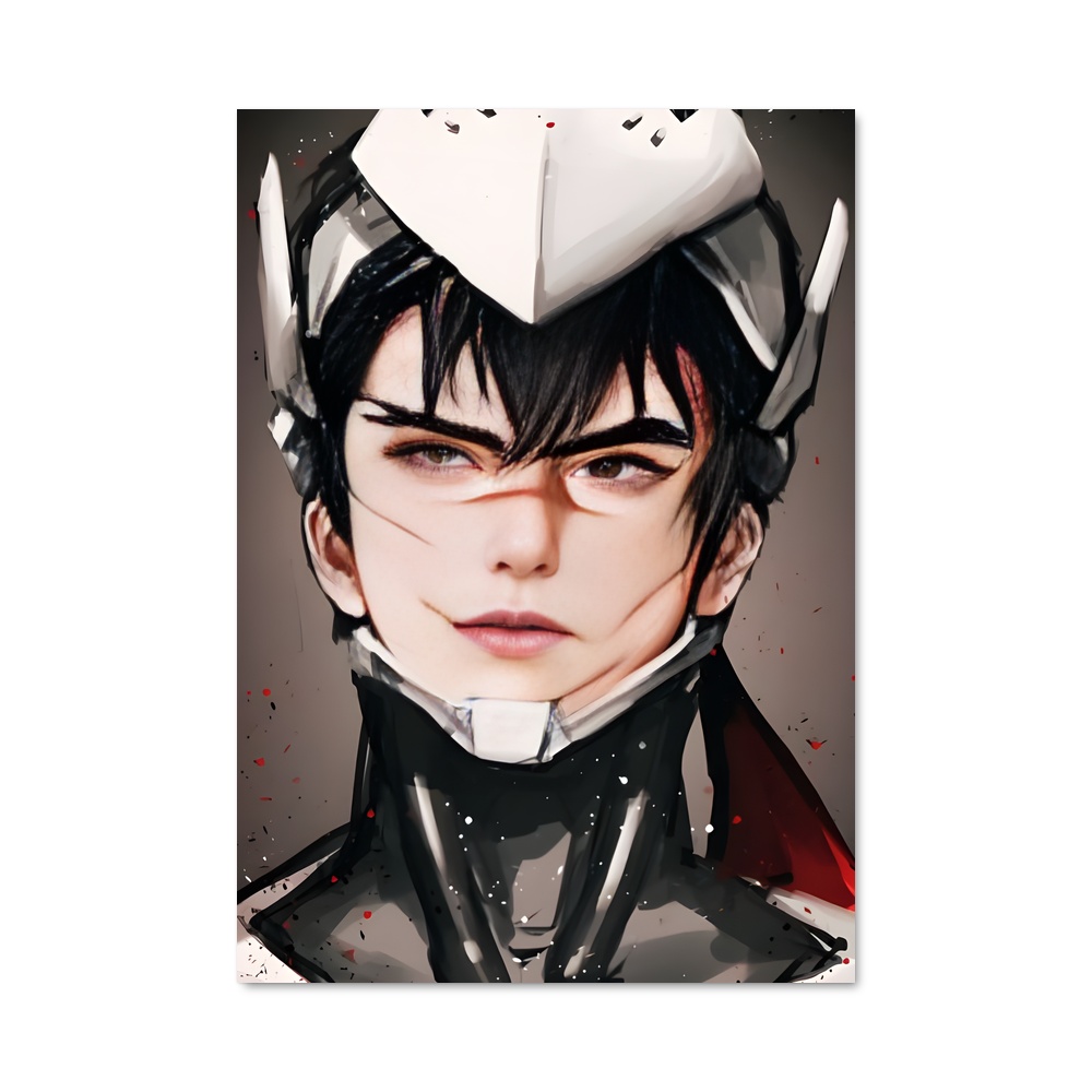 Poster L'Homme au Chapeau Blanc – affiche Overwatch