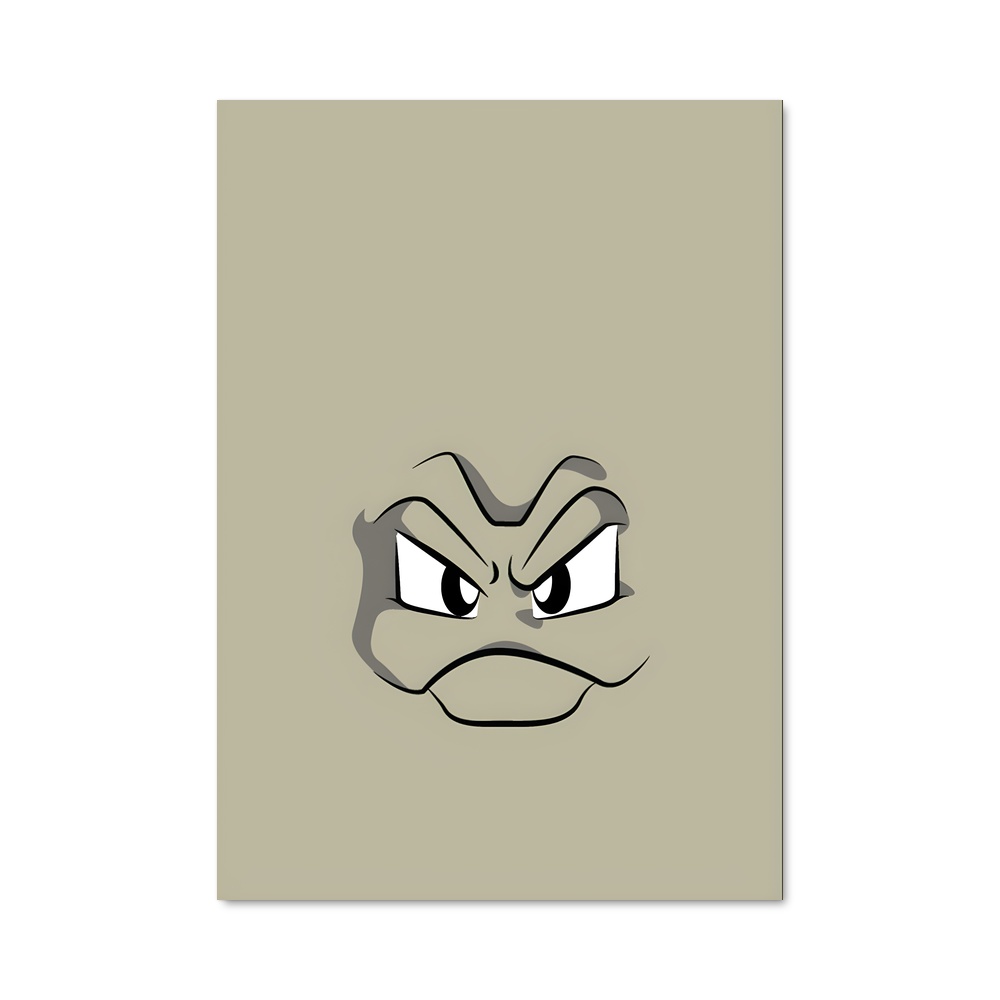 Poster Geodude Triste – affiche Pokemon
