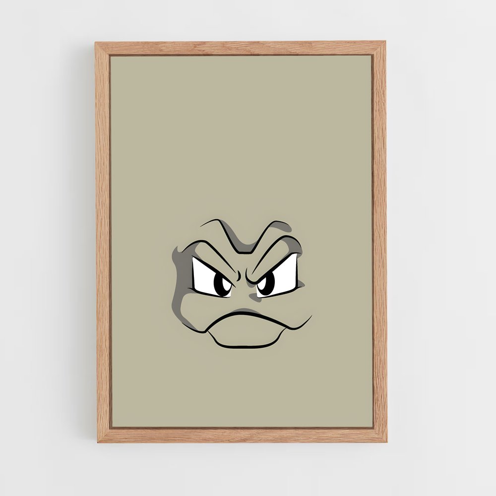 Poster Geodude Triste – affiche Pokemon (vue 4)