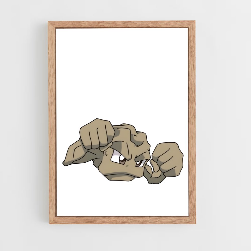 Poster Fist of Geodude – affiche Pokemon (vue 4)