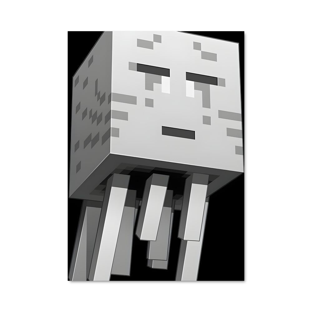 Poster Ghast Plongée – affiche Minecraft
