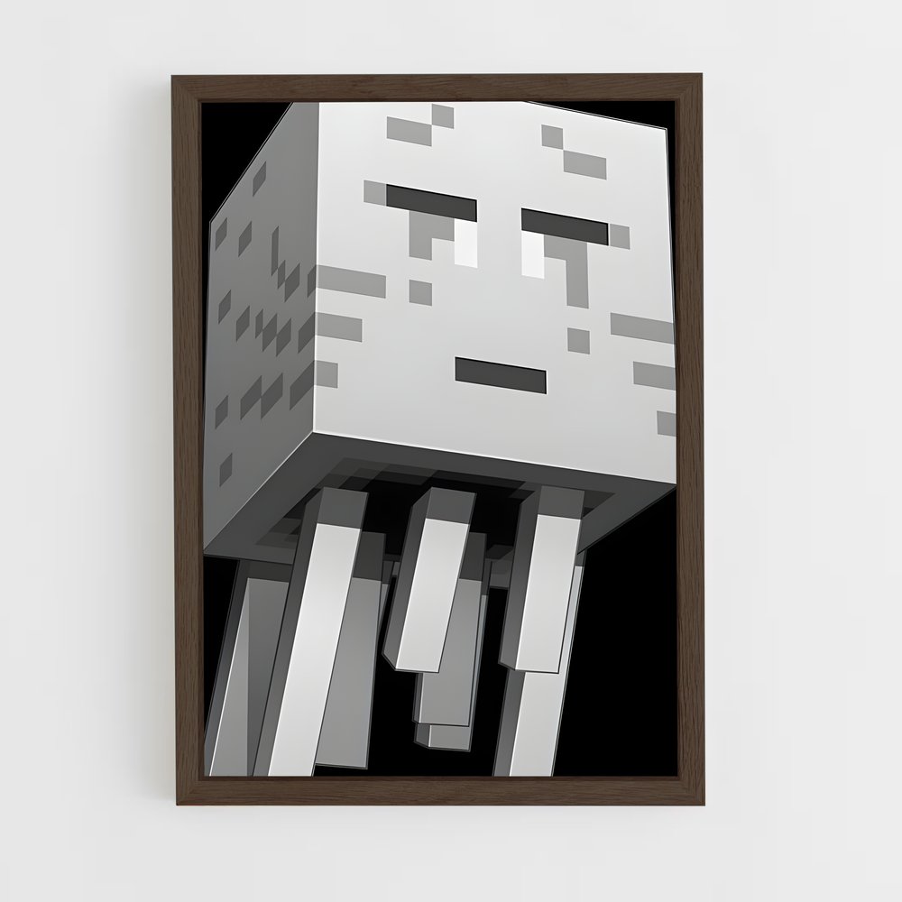 Poster Ghast Plongée – affiche Minecraft (vue 5)
