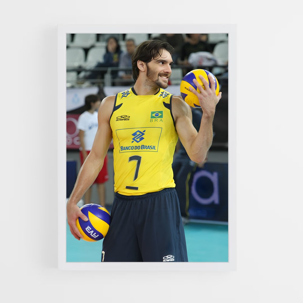 Poster Giba Énergie – affiche Volleyball (vue 3)