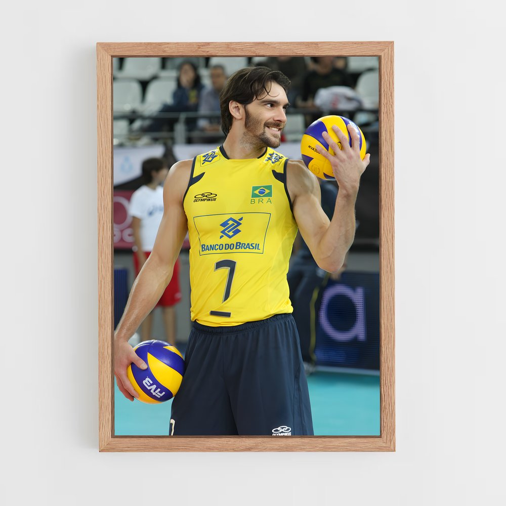 Poster Giba Énergie – affiche Volleyball (vue 4)
