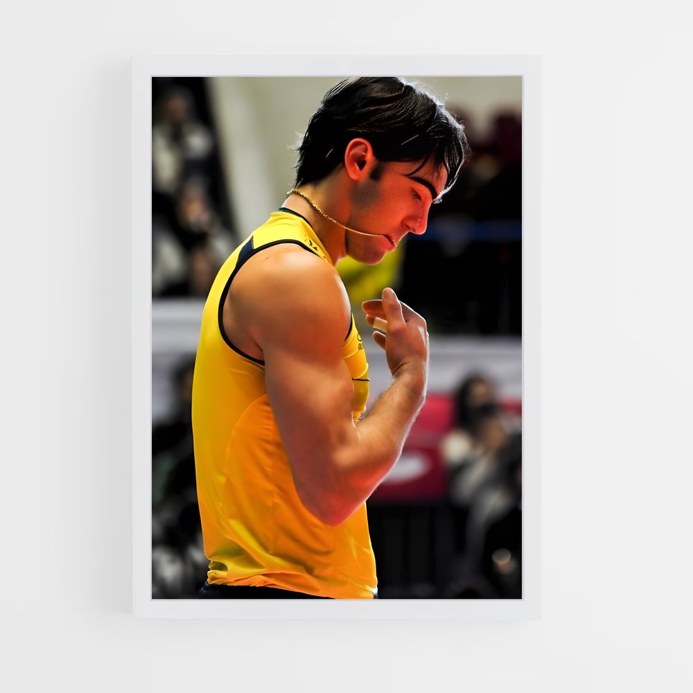 Poster L'Aventurier en Jaune – affiche Volleyball (vue 3)