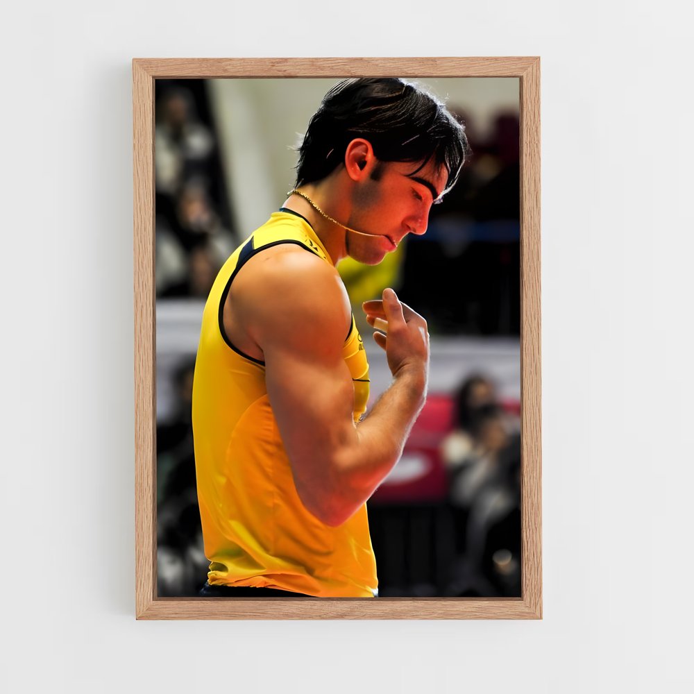 Poster L'Aventurier en Jaune – affiche Volleyball (vue 4)