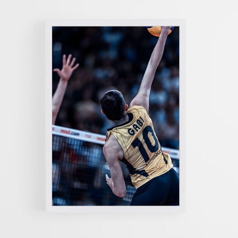 Poster Spike Master – affiche Volleyball (vue 3)
