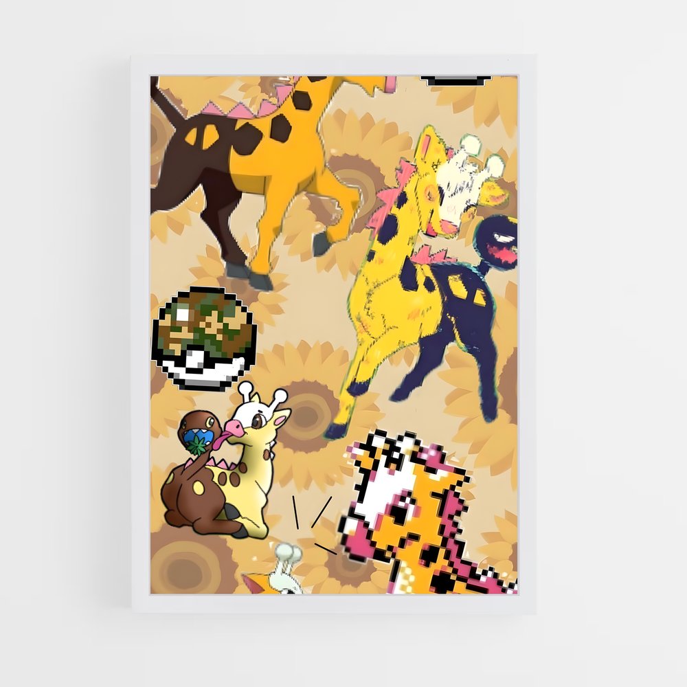 Poster Champ Pokémon – affiche Pokemon (vue 3)