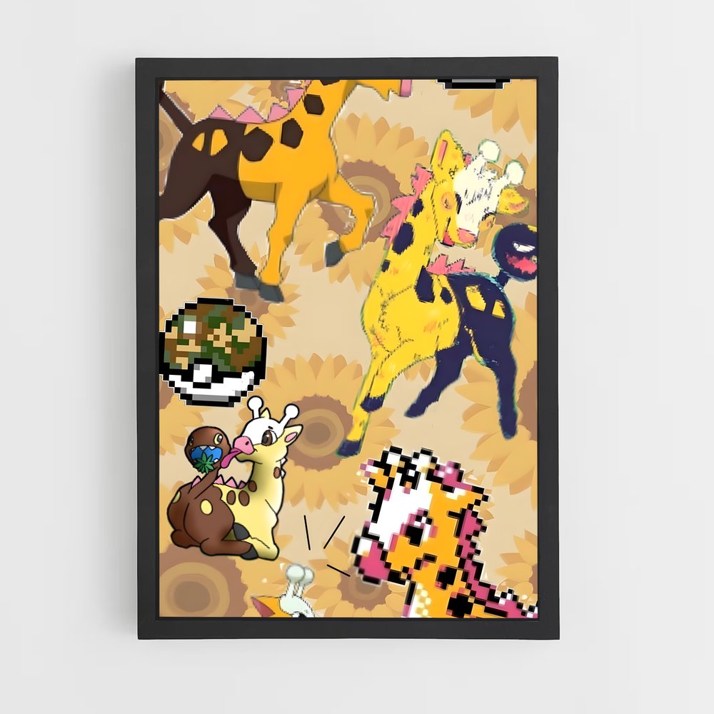 Poster Champ Pokémon – affiche Pokemon (vue 2)