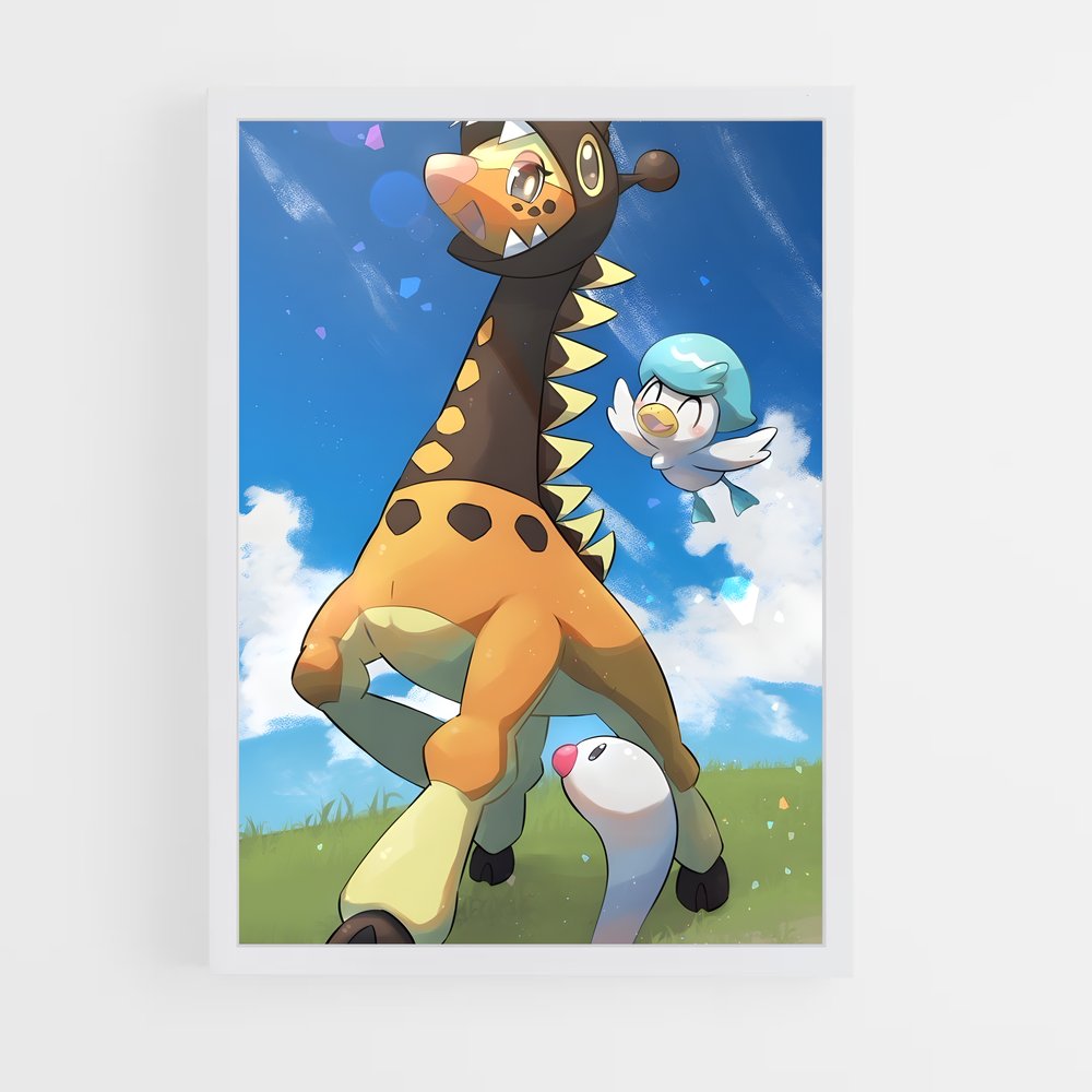 Poster Girafouette – affiche Pokemon (vue 3)