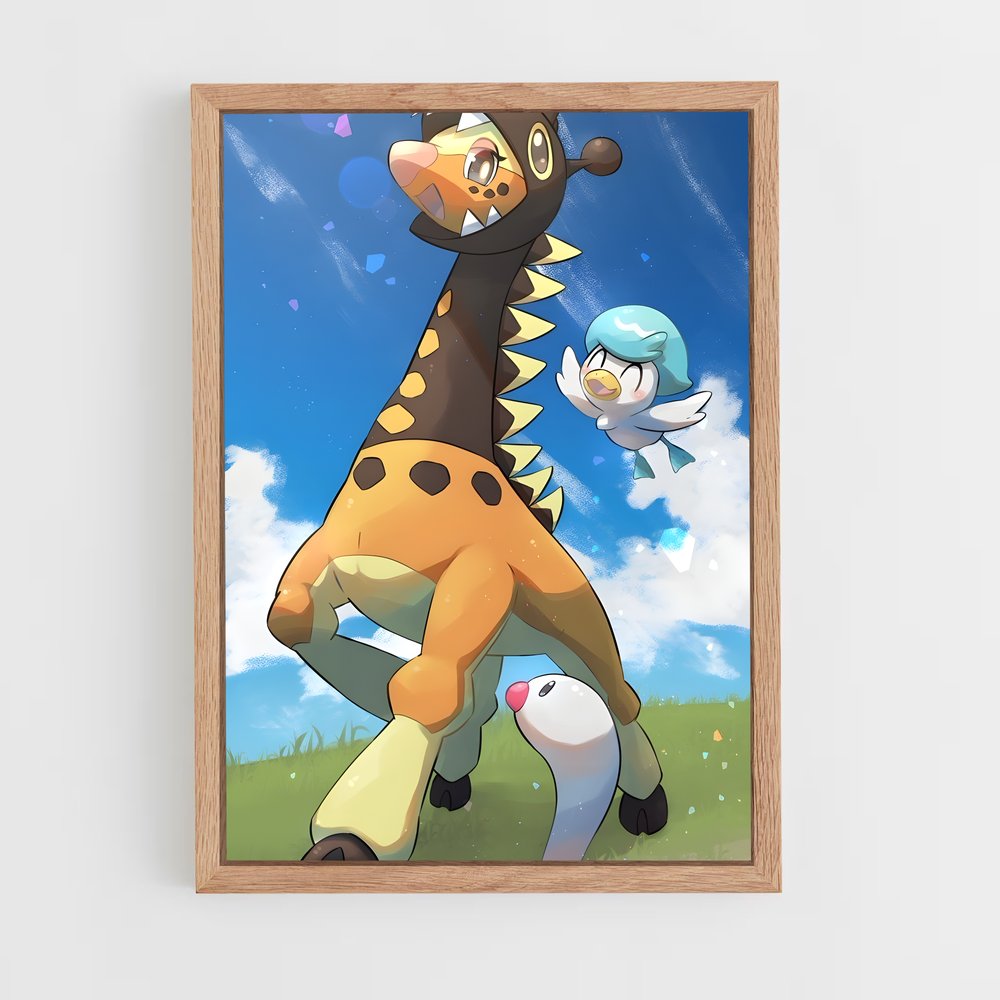 Poster Girafouette – affiche Pokemon (vue 4)