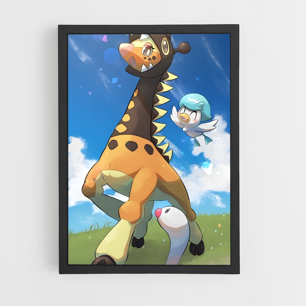 Poster Girafouette – affiche Pokemon (vue 2)