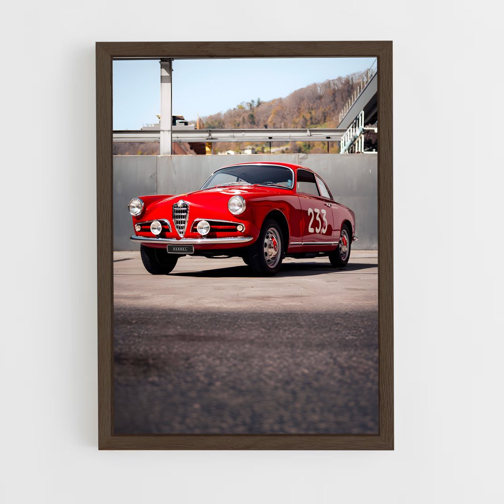Poster Giulietta Rouge – affiche Alfa Romeo (vue 5)
