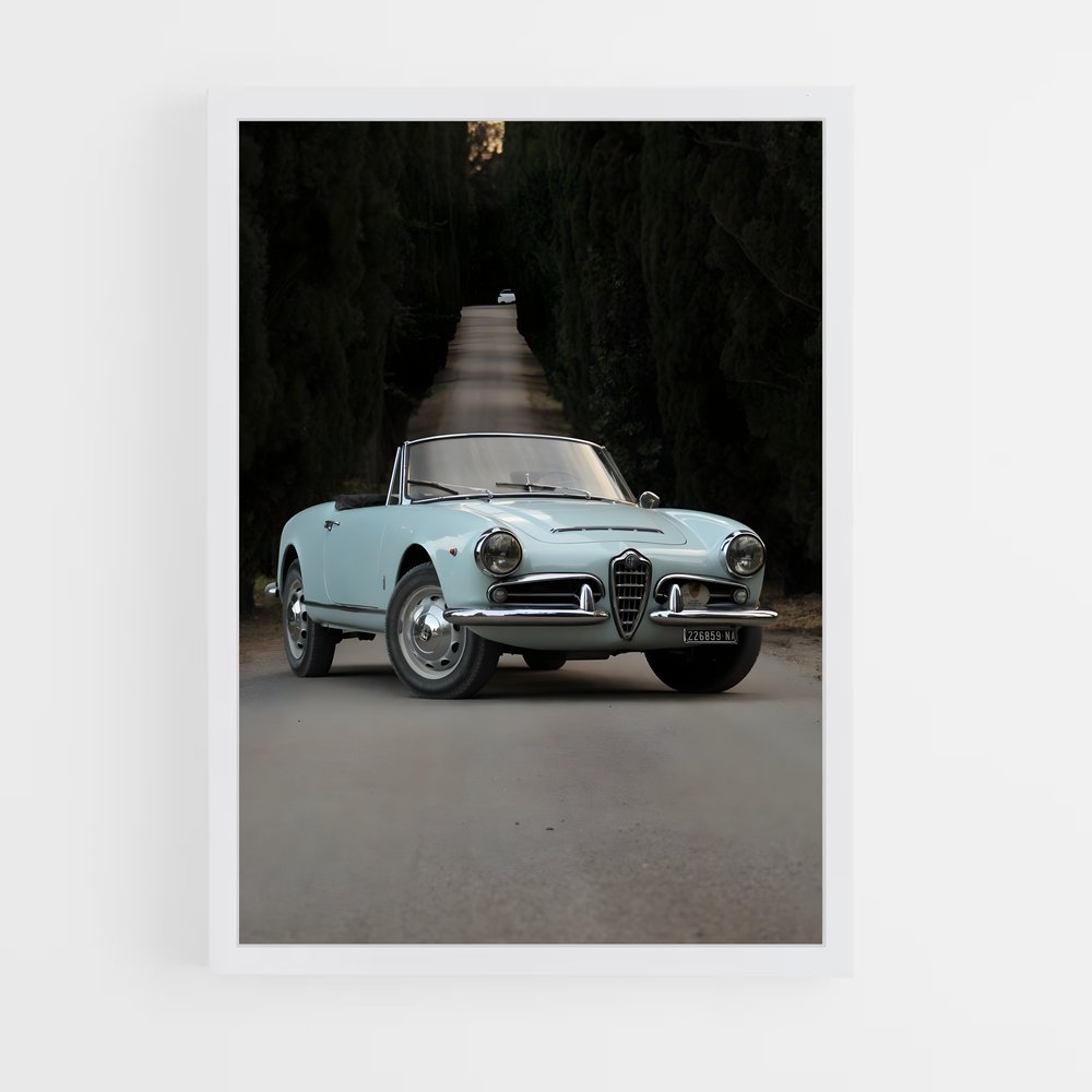 Poster Route Céleste – affiche Alfa Romeo (vue 3)