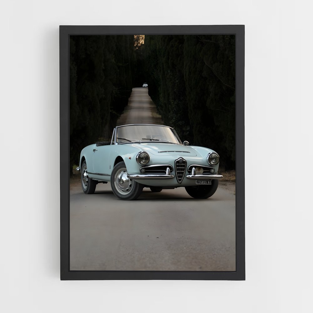 Poster Route Céleste – affiche Alfa Romeo (vue 2)