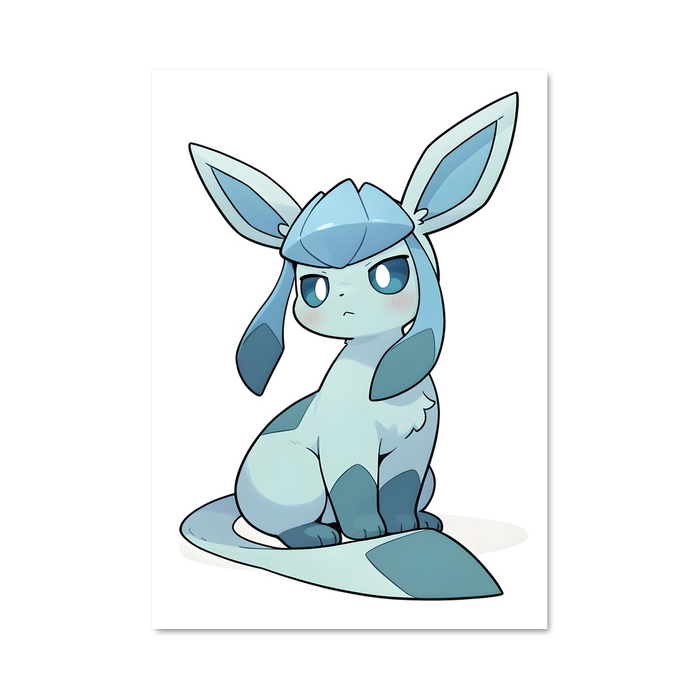 Poster Glaceon Pokémon Délicat – affiche Pokemon