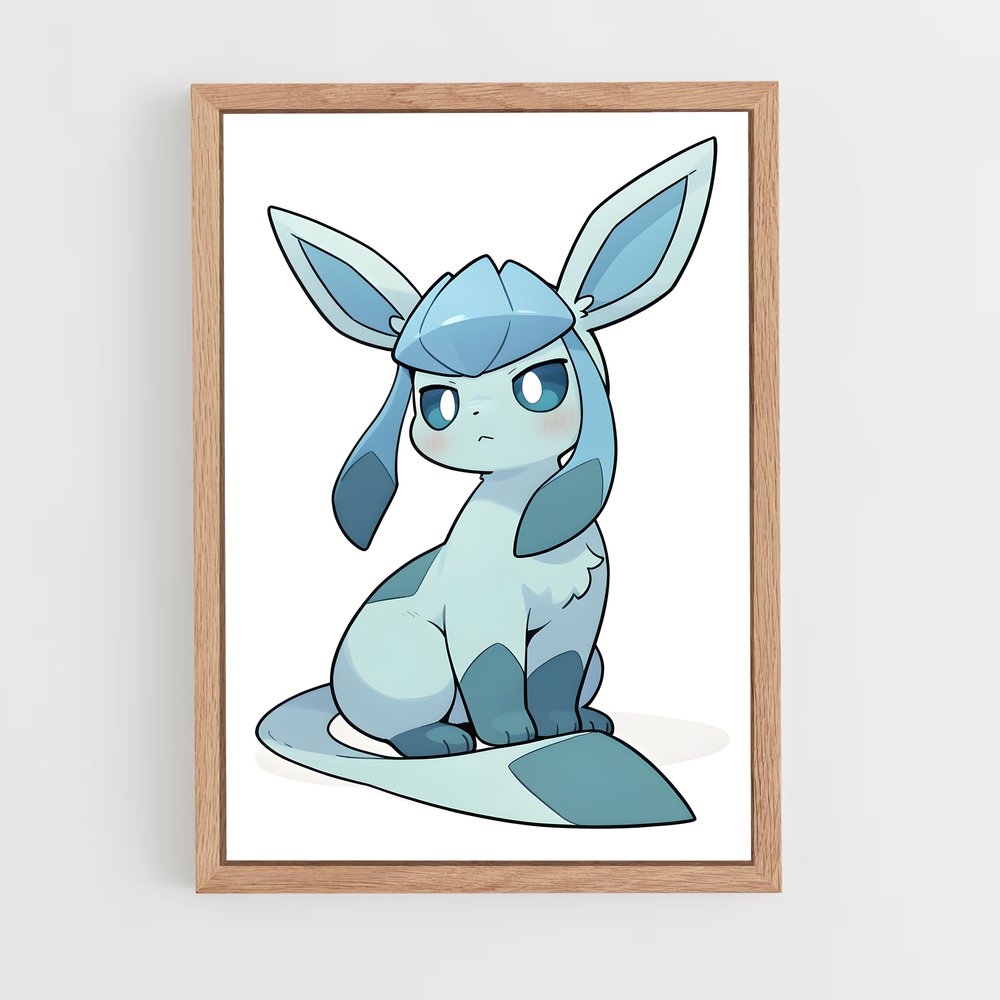 Poster Glaceon Pokémon Délicat – affiche Pokemon (vue 4)