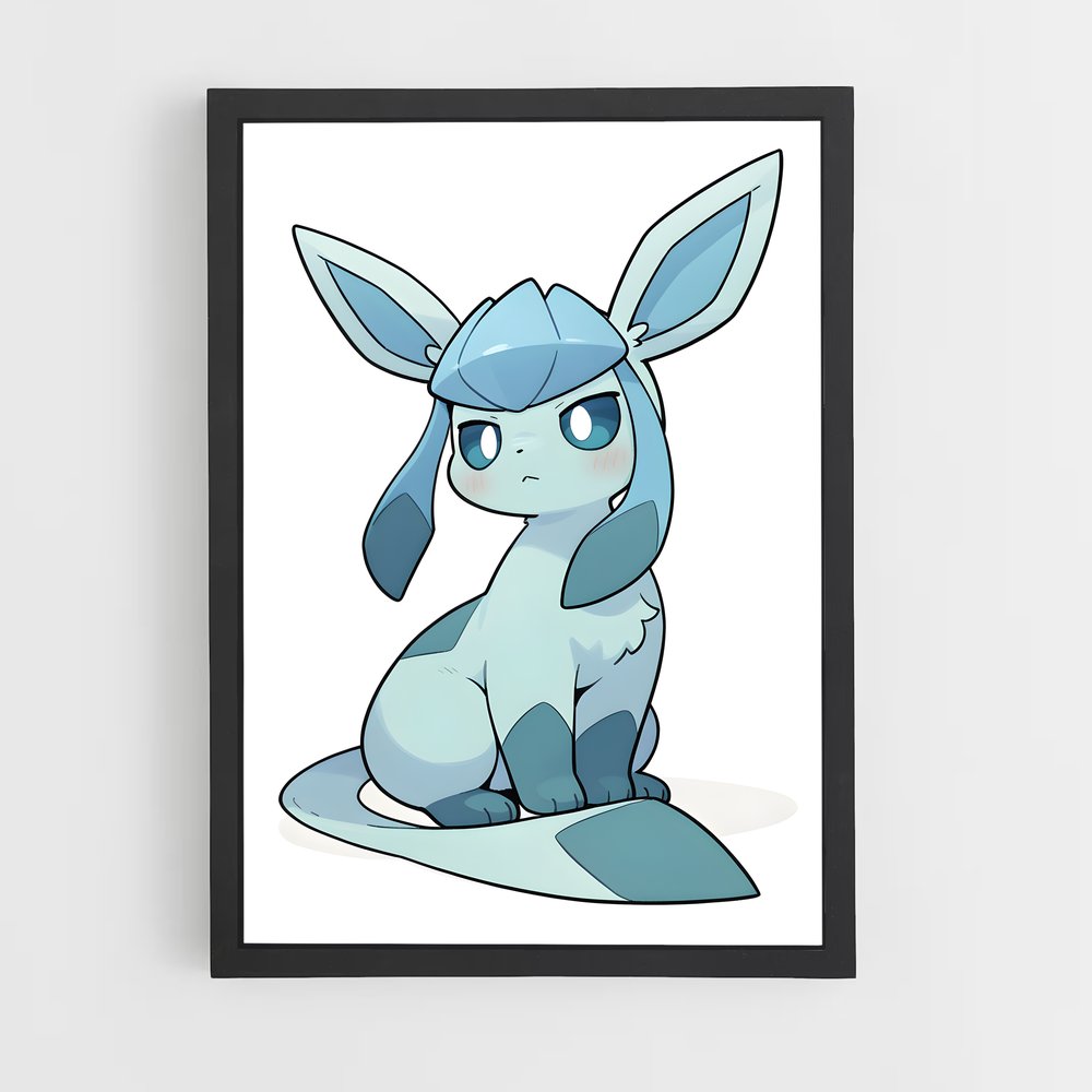 Poster Glaceon Pokémon Délicat – affiche Pokemon (vue 2)