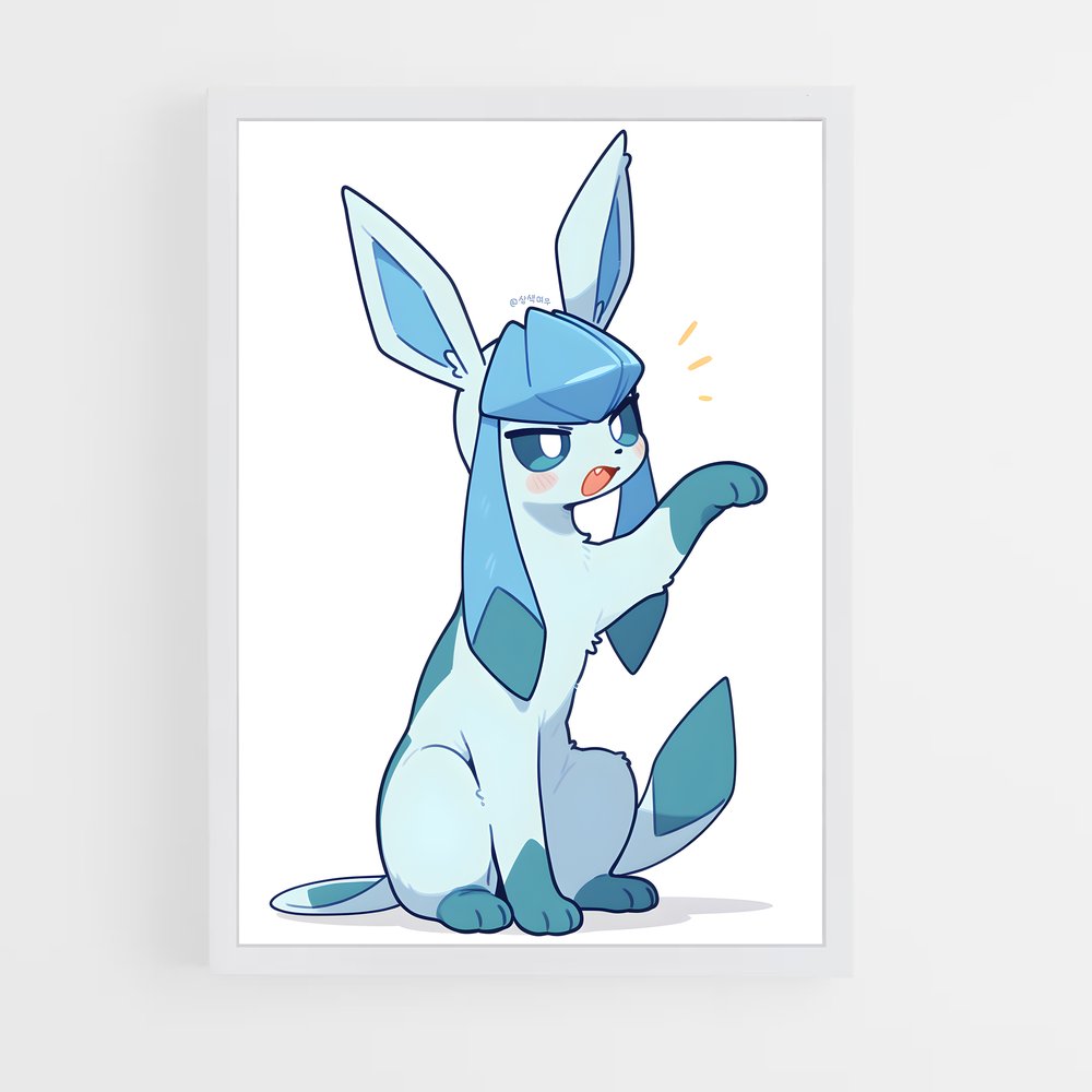 Poster Glaceon Chic – affiche Pokemon (vue 3)