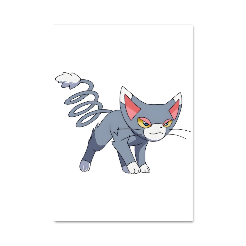 Poster Glameow Fantaisie – affiche Pokemon