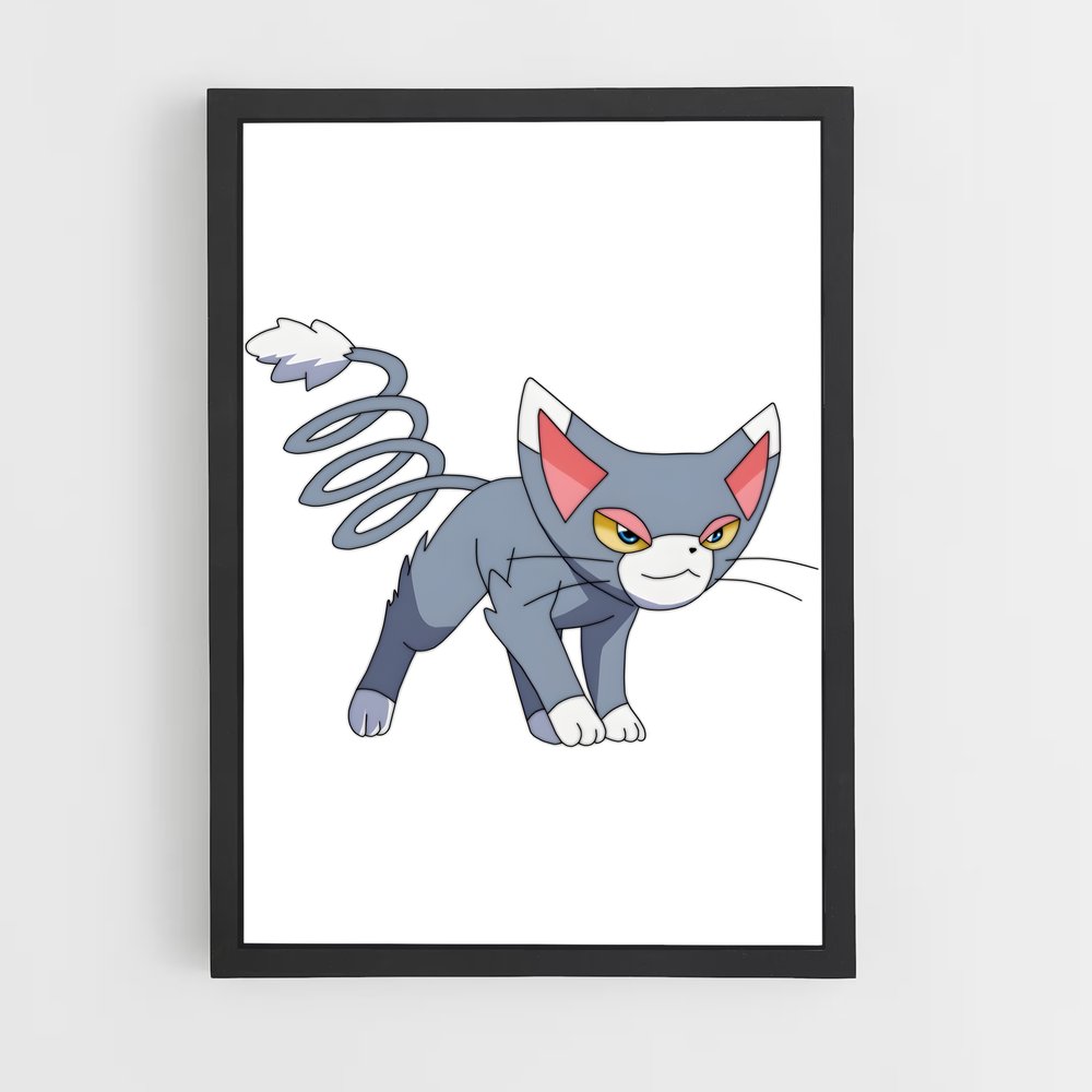 Poster Glameow Fantaisie – affiche Pokemon (vue 2)