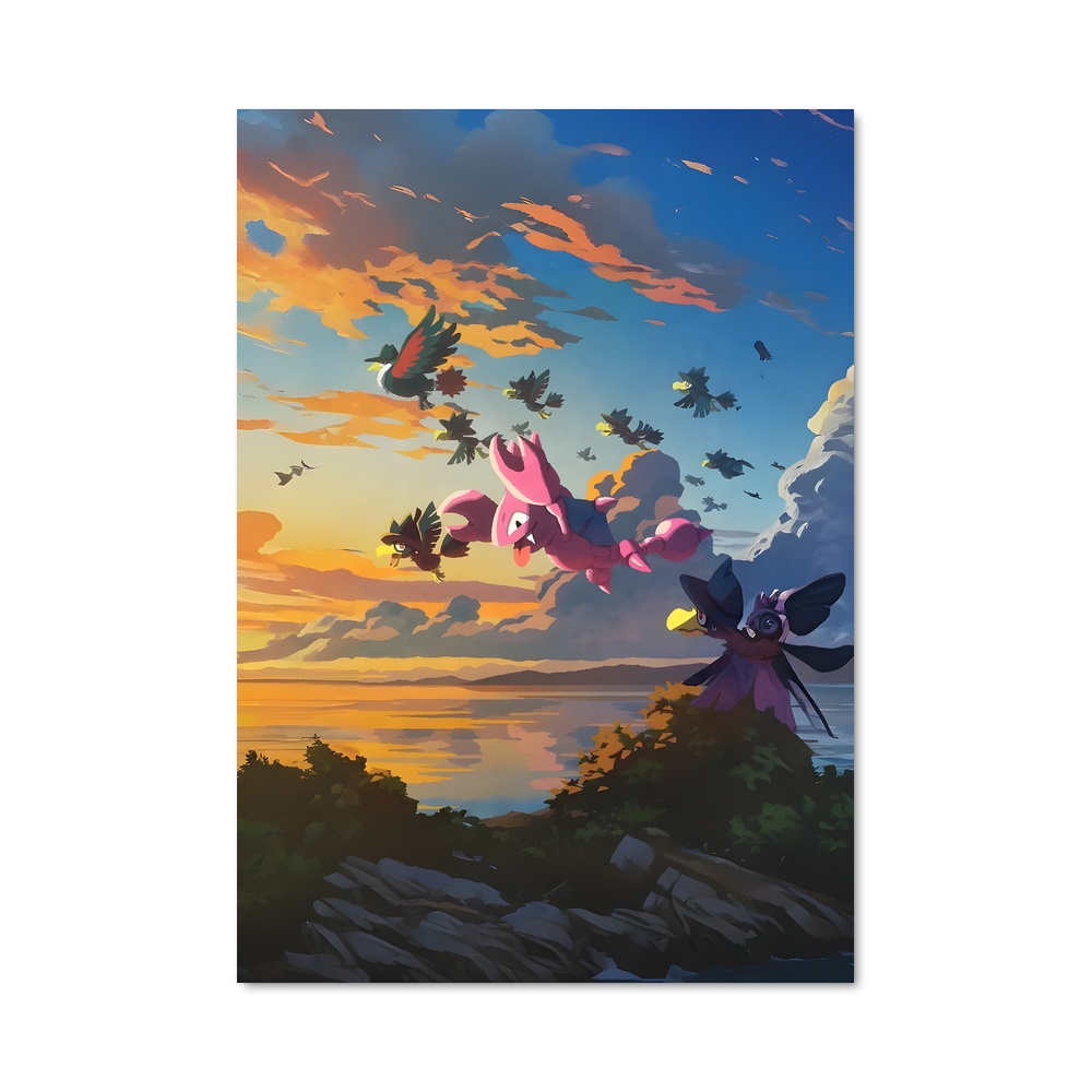 Poster Gligar en Vol – affiche Pokemon
