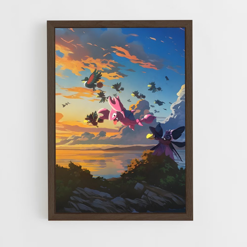 Poster Gligar en Vol – affiche Pokemon (vue 5)
