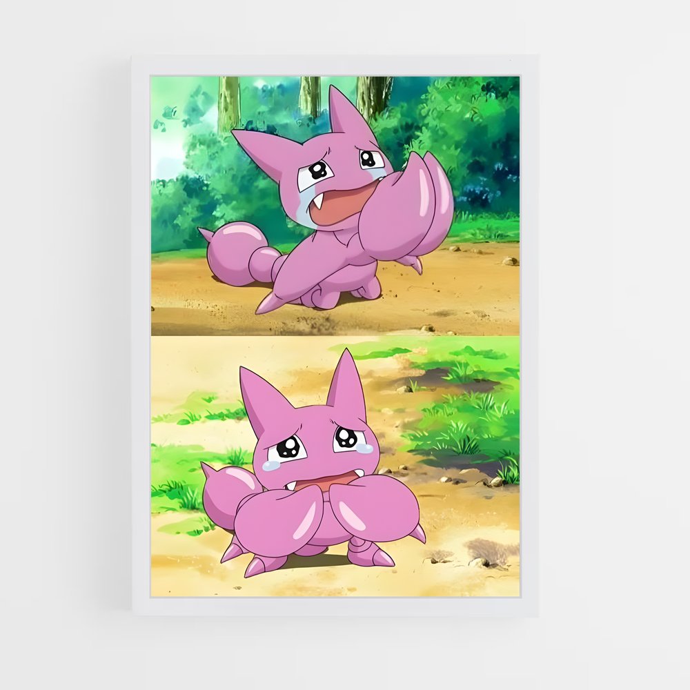 Poster Gligar et ses Amis en Forêt – affiche Pokemon (vue 3)