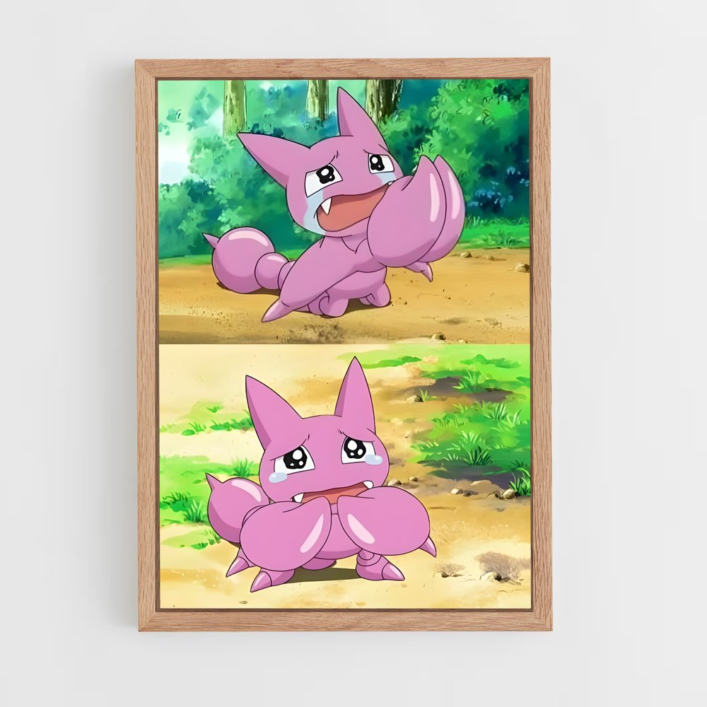 Poster Gligar et ses Amis en Forêt – affiche Pokemon (vue 4)