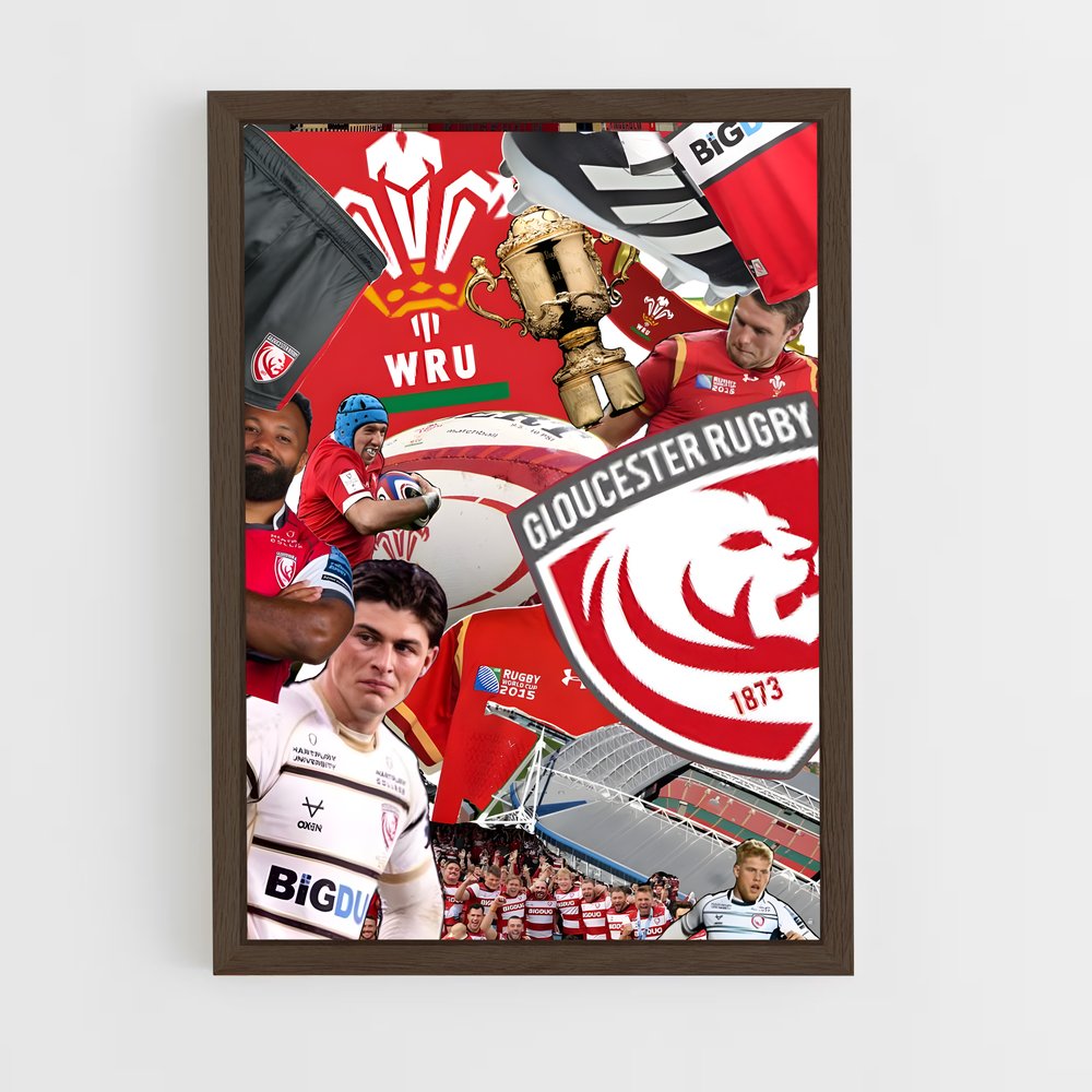 Poster Unis en Fierté – affiche Rugby (vue 5)