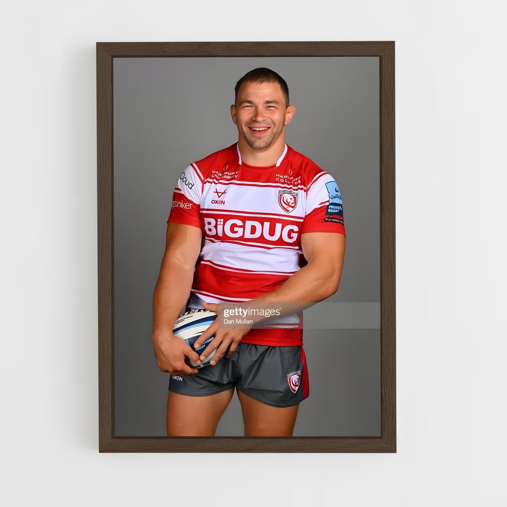 Poster Gloucester rugbyman (vue 5)