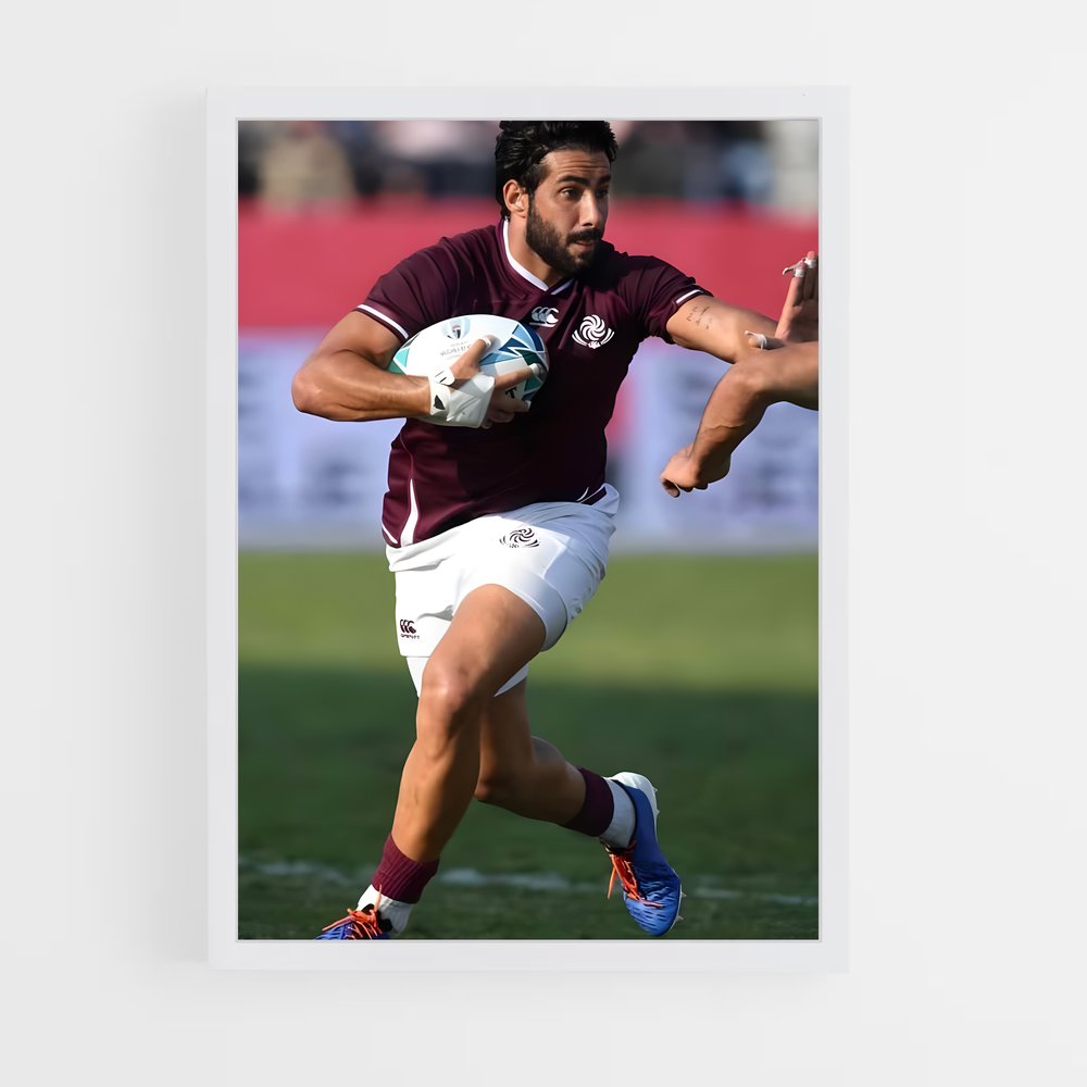 Poster L'Élan du Sportif – affiche Rugby (vue 3)