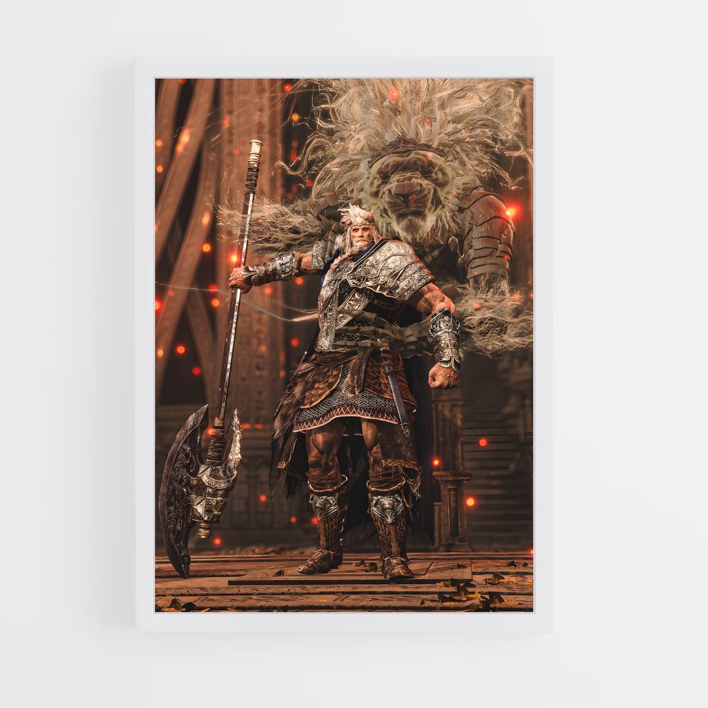Poster Le Guerrier de Fer – affiche Elden Ring (vue 3)