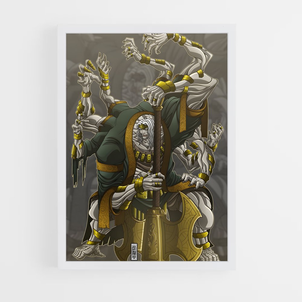 Poster Godrick Héros – affiche Elden Ring (vue 3)